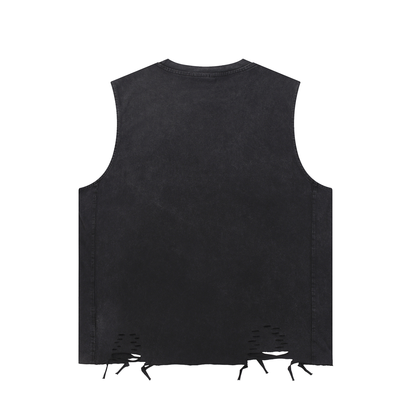 Live your life lettering tank with raw hem