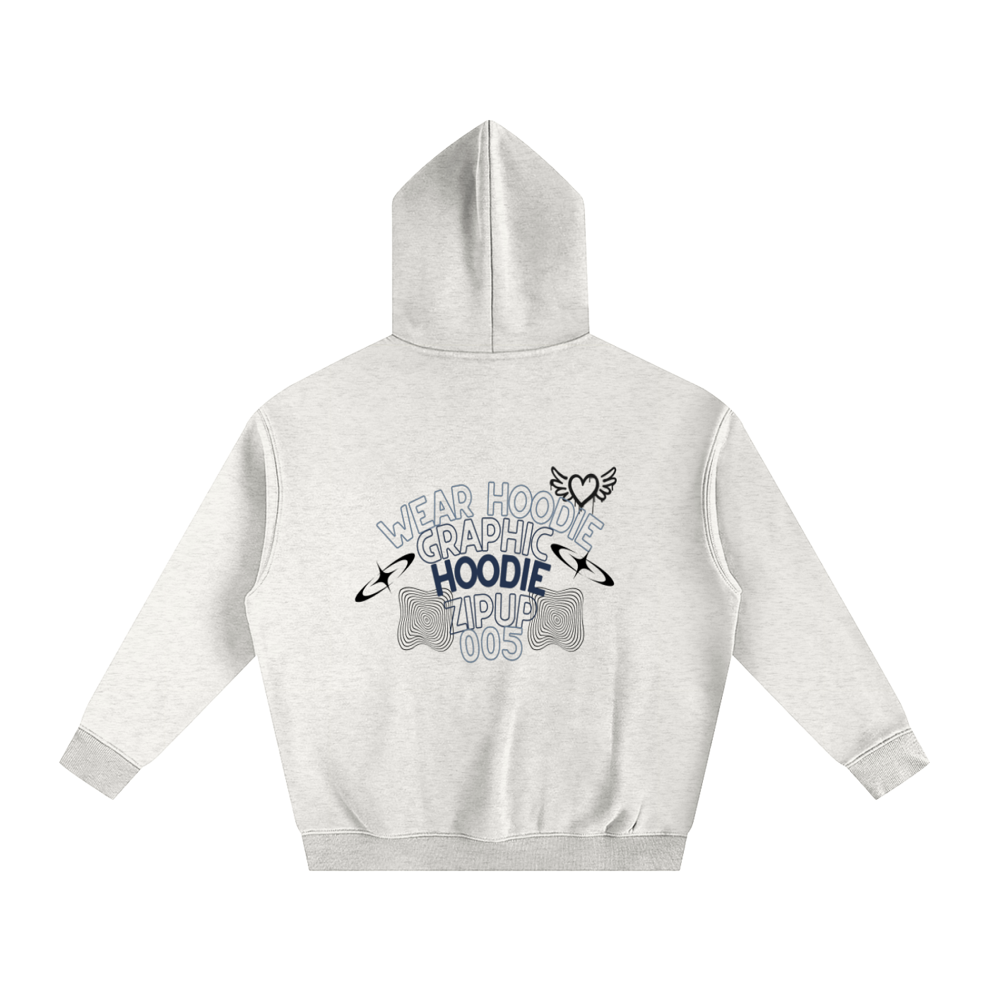 Hoodie graphic Oversize Fleeced Hoodie